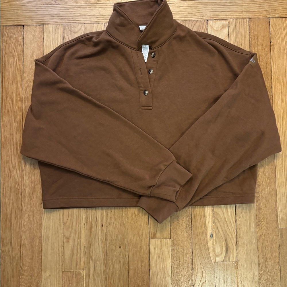 ALO Yoga Brown Sweatshirt